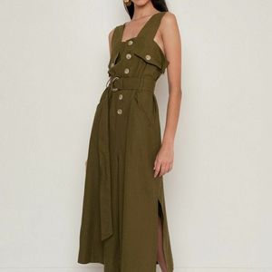 The Frankie Shop Linen Jumpsuit - O/S